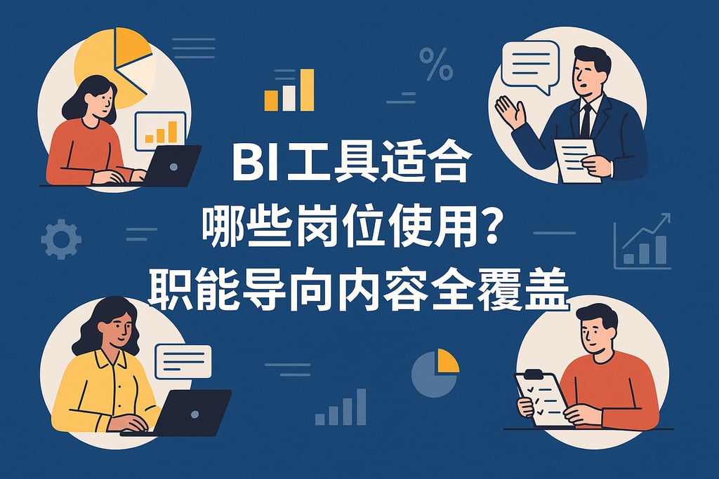 BI工具适合哪些岗位使用？职能导向内容全覆盖"